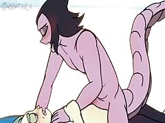 Cartoon porno of scientist making a gay man in the lab and being his sex slave