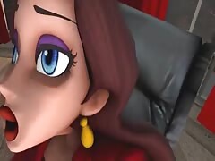 Cockroaches going inside the pussy of a hot businesswoman
