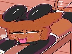 Big dildo got used to penetrate the pussy of a female dog xxx