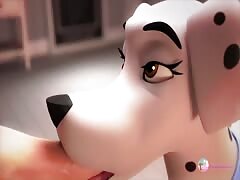 Dog getting fucked in the pussy by a horny beastiality lover dude