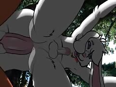 Tiger and dog having gay animal sex in the forest