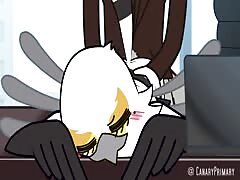 Bird getting fucked by a dog and resulting in animal orgasm