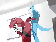 Gay animals having sex and banged until animal creampie