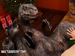 Beastiality porno of Dinosaur having sex with a man